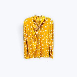 Liz Claiborne Mustard Yellow Blouse